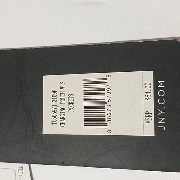 Jones New York silver charging pouch purse - Picture 8 of 14